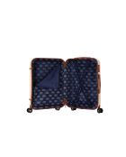 Valise moyen séjour 4 doubles roues Cassis crème - 65 cm