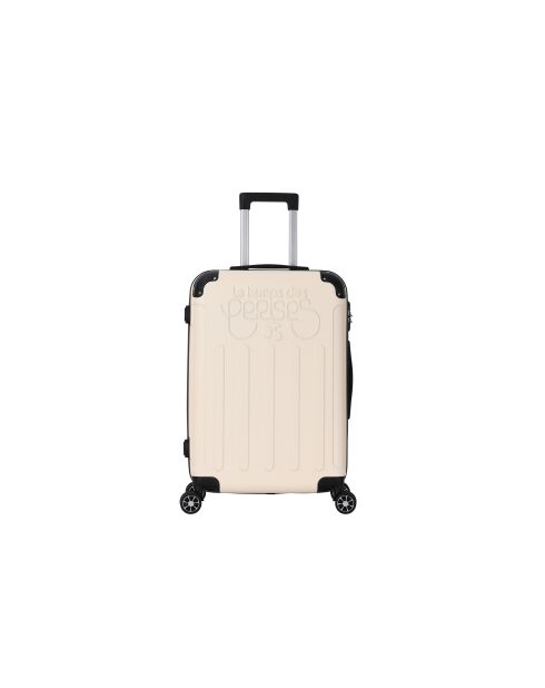 Valise cabine 4 doubles roues Java crème - 55 cm