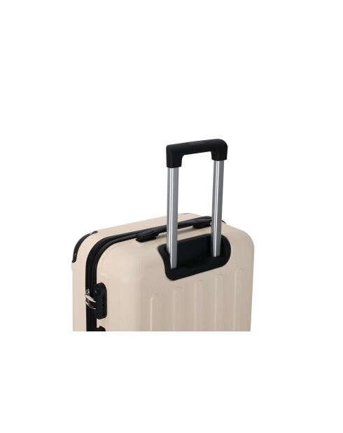 Valise cabine 4 doubles roues Java crème - 55 cm