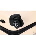 Valise cabine 4 doubles roues Java crème - 55 cm