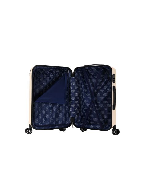 Valise cabine 4 doubles roues Java crème - 55 cm