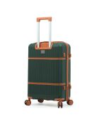 Valise cabine Premium 4 doubles roues Malesherbes vert foncé - 55 cm