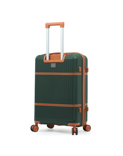 Valise cabine Premium 4 doubles roues Malesherbes vert foncé - 55 cm