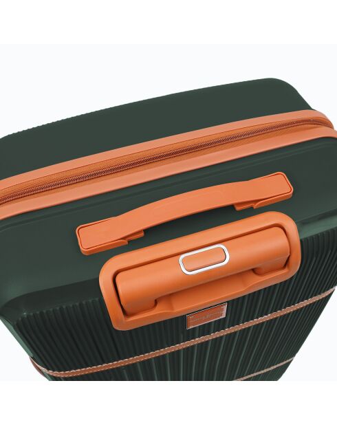 Valise cabine Premium 4 doubles roues Malesherbes vert foncé - 55 cm