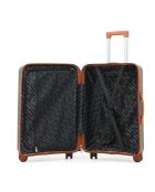 Valise cabine Premium 4 doubles roues Malesherbes vert foncé - 55 cm