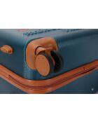 Valise cabine 4 doubles roues Trocadero indigo - 55 cm