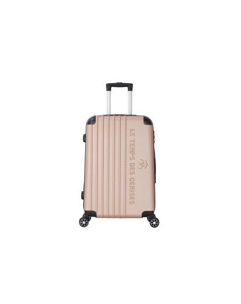 Set mit 2 Koffern für die Kabine und den mittleren Aufenthalt, 4 Doppelräder, Bari, Champagner, 55/65 cm
