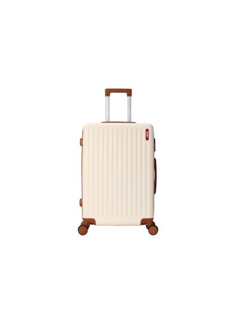 Valise cabine 4 doubles roues Glenn crème - 55 cm