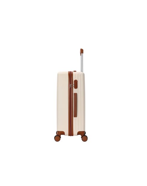 Valise cabine 4 doubles roues Glenn crème - 55 cm