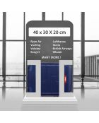 Valise cabine Low Cost 4 doubles roues Starliner marine - 40 cm