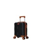Preiswerter Kabinenkoffer Starliner mit 4 Doppelrollen, Schwarz, 40 cm