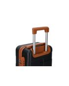 Preiswerter Kabinenkoffer Starliner mit 4 Doppelrollen, Schwarz, 40 cm