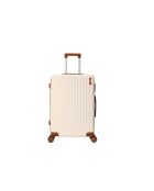 Glenn mittelgroßer Reisekoffer mit 4 Doppelrollen, 65 cm, cremefarben