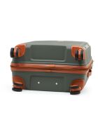 Set di 2 valigie da cabina e per soggiorni lunghi Premium 4 ruote doppie Malesherbs verde scuro - 55/75 cm
