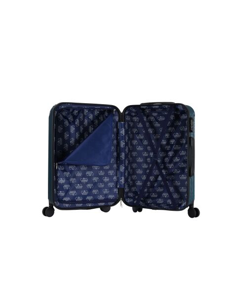 Orika Reisekoffer, mittelgroß, mit 4 Doppelrollen, 65 cm, Indigoblau