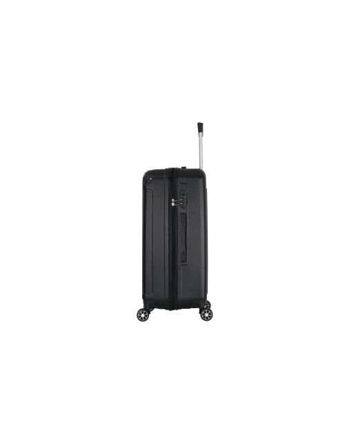 Valise Moyen Séjour 4 roues doubles 65 cm Voyager noire
