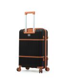 Valise cabine Premium 4 doubles roues Malesherbes noir - 55 cm