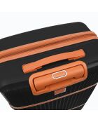 Valise cabine Premium 4 doubles roues Malesherbes noir - 55 cm