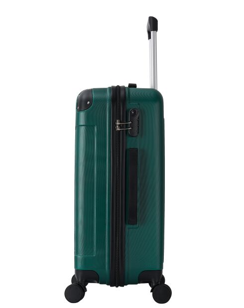 Rivoli donkergroene koffer voor medium stay met 4 dubbele wielen - 65 cm