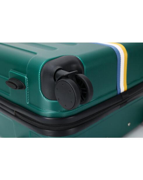 Rivoli donkergroene koffer voor medium stay met 4 dubbele wielen - 65 cm