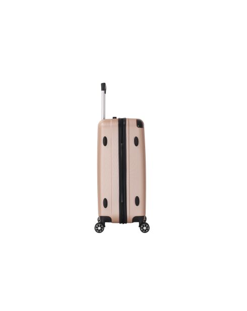 Valise cabine 4 doubles roues Bari champagne - 55 cm