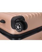 Valise cabine 4 doubles roues Bari champagne - 55 cm