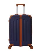 Tuileries Marine Mittelklasse-Koffer mit 4 Doppelrollen, 65 cm
