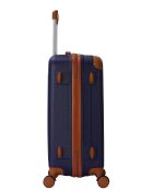 Tuileries Marine Mittelklasse-Koffer mit 4 Doppelrollen, 65 cm