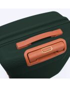 Valise cabine Premium 4 doubles roues Courcelles vert foncé - 55 cm