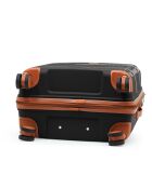 Set de 2 maletas de cabina y media estancia Premium 4 ruedas dobles Malesherbs negras - 55/65 cm