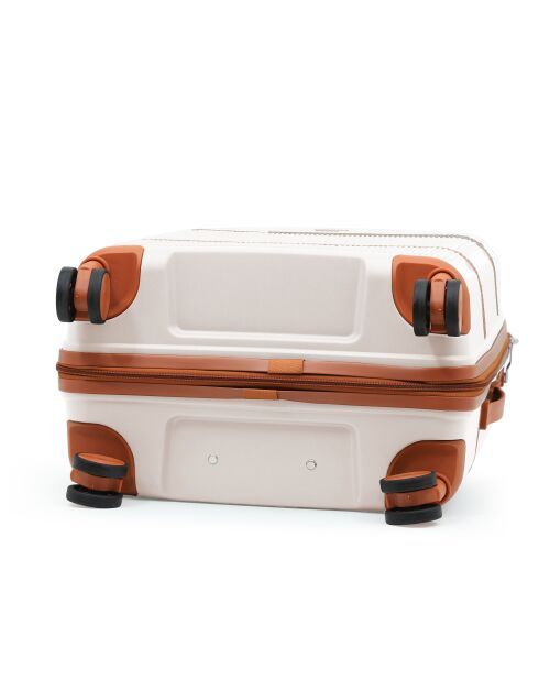 Set van 2 koffers met cabine en medium verblijf Premium 4 dubbele wielen Malesherbs cream - 55/65 cm