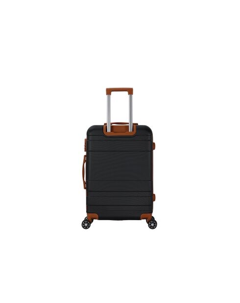 Mittelgroßer Reisekoffer mit 4 Doppelrollen Capucine Noir - 65 cm