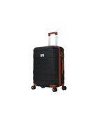 Mittelgroßer Reisekoffer mit 4 Doppelrollen Capucine Noir - 65 cm