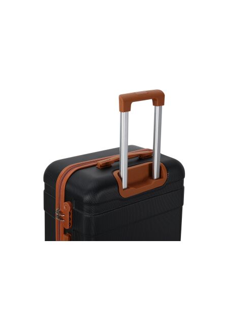 Mittelgroßer Reisekoffer mit 4 Doppelrollen Capucine Noir - 65 cm