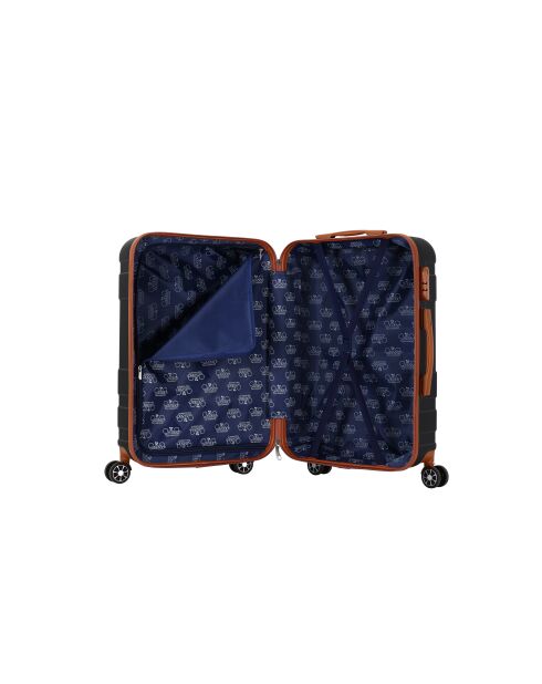 Mittelgroßer Reisekoffer mit 4 Doppelrollen Capucine Noir - 65 cm