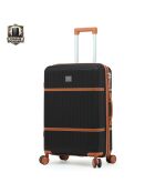 Valise format long séjour Premium 4 doubles roues Malesherbes noir - 75 cm