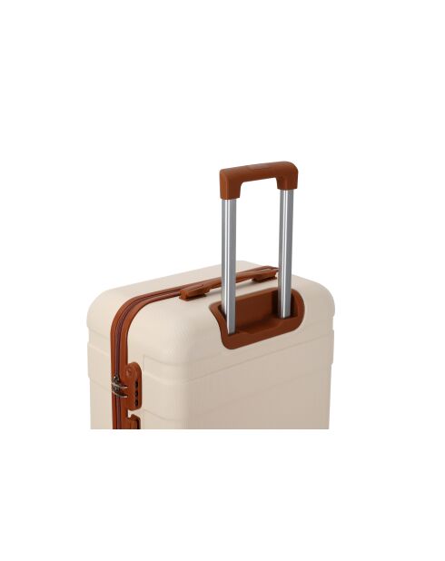 Valise cabine 4 doubles roues Capucine crème - 55 cm