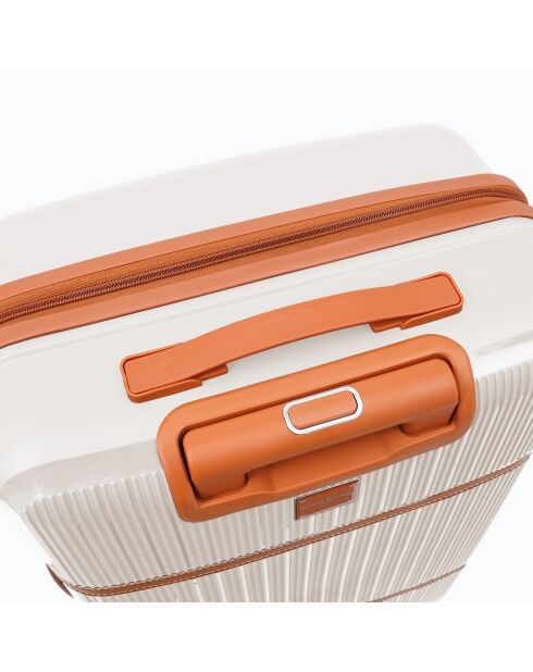 Valise format long séjour Premium 4 doubles roues Malesherbes crème - 75 cm