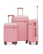 Courcelles-Koffer aus Rotgold mit 4 Doppelrollen, 55/65/75 cm, 3er-Set