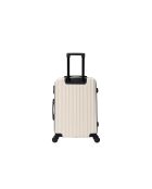 Valise format long séjour 4 doubles roues Saturn crème - 75 cm