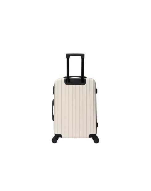 Valise format long séjour 4 doubles roues Saturn crème - 75 cm