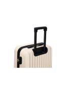 Valise format long séjour 4 doubles roues Saturn crème - 75 cm