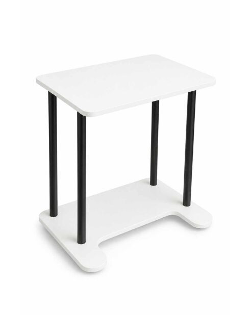 Scrivania per laptop bianca Ck15 - 60x65x35 cm