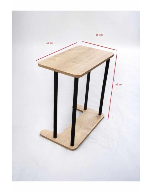 Scrivania per laptop bianca Ck15 - 60x65x35 cm