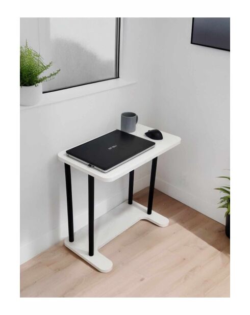 Scrivania per laptop bianca Ck15 - 60x65x35 cm