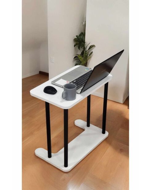 Scrivania per laptop bianca Ck15 - 60x65x35 cm