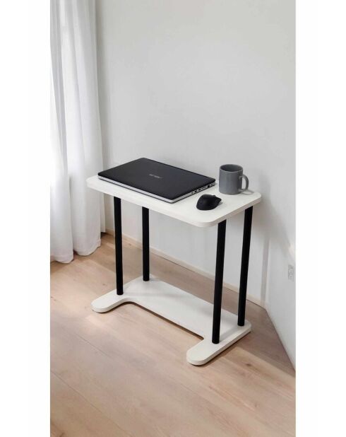 Scrivania per laptop bianca Ck15 - 60x65x35 cm