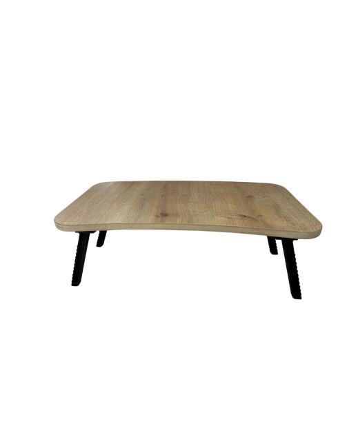 Bureau debout pour ordinateur portable Milton chêne saphir - 60x24x34 cm