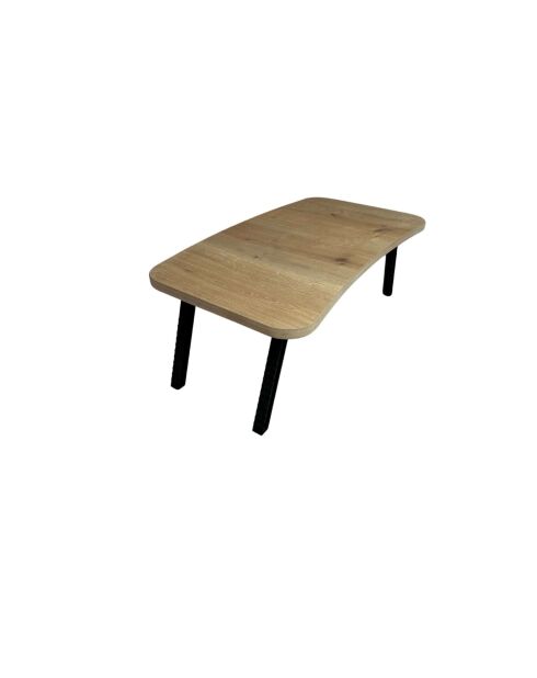 Bureau debout pour ordinateur portable Milton chêne saphir - 60x24x34 cm