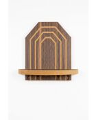 Artmtkwll10 wenge wandplank - 26x25x13 cm